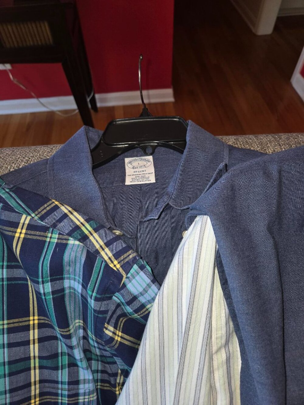 men's brooks brothers Regent style long sleeve shirts large - 4 pack - Picture 4 of 5